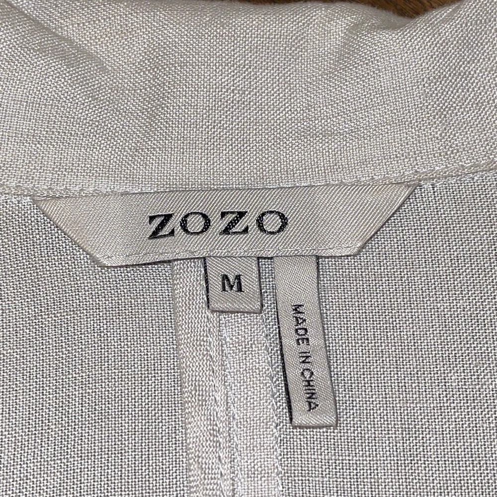 ZOZO Linen Blend Blazer Sz. MD - Picture 11 of 16